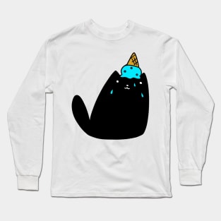 Icecream Black Cat Long Sleeve T-Shirt